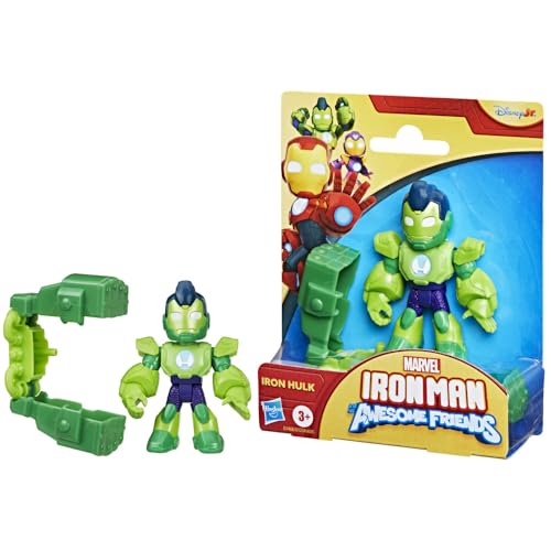 Marvel Iron Man and his Awesome Friends Iron Hulk Action-Figur, Spielzeug mit Accessoire von Marvel