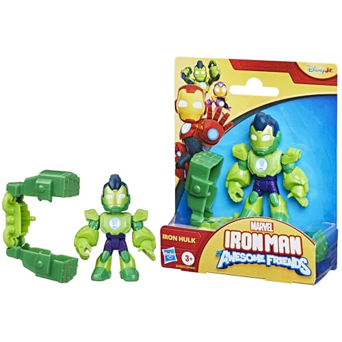 Marvel Iron Man and his Awesome Friends Iron Hulk Action-Figur, Spielzeug mit Accessoire von Marvel