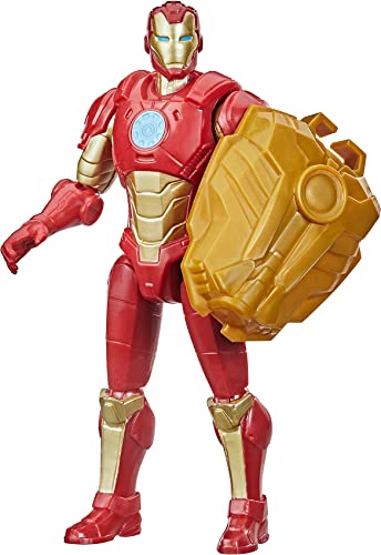 Hasbro Marvel Avengers Mech Strike 15 cm große Action-Figur, Spielzeug Iron Man mit kompatiblem Mech Battle-Accessoire, für Kids ab 4 Jahren von Marvel