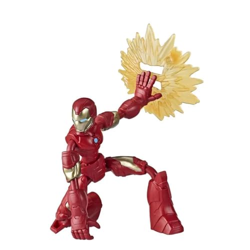 Avengers E7870 Beyblade Marvel Bend and Flex Action, 6-Inch Flexible Iron Man Figure, Includes Accessory, Ages 4 and Up, Multicoloured von AVENGERS