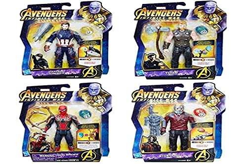 Marvel Avengers E0605EU4 Figur mit Edelstein und Zubehör, Verschiedene Modelle von Marvel