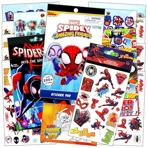 Marvel Disney-Aufkleber für Kinder, enthält Spidey-Aufkleber, Belohnungsaufkleber und mehr (Spiderman-Aufkleber-Set) von Marvel