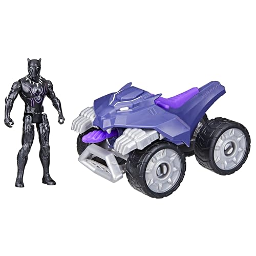 Marvel Epic Hero Series Black Panther Claw Strike ATV, Spielzeugauto Spielset mit Actionfigur und Zubehör, Avengers Super Hero Toys für Kinder ab 4 Jahren F9328 von Marvel