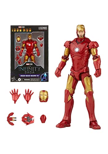 Marvel F0184 Hasbro Legends Series 15 cm große Iron Man Mark 3 Action-Figur, Charakter aus der Infinity Saga, mit Premium-Design und 5 Accessoires Marvel F0184 Hasbro Legends Series 15 cm große Iron Man Mark 3 Action-Figur, Charakter aus der Infinity Saga, mit Premium-Design und 5 Accessoires von Marvel