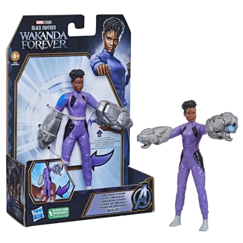 Marvel Studios' Black Panther Wakanda Forever Vibranium Power Shuri, 15,2 cm Actionfigur, Spielzeug für Kinder ab 4 Jahren Marvel Studios' Black Panther Wakanda Forever Vibranium Power Shuri, 15,2 cm Actionfigur, Spielzeug für Kinder ab 4 Jahren von Marvel