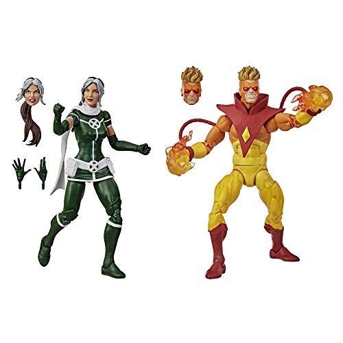 Marvel Hasbro Legends Series 15 cm große Marvel‘s Rogue und Pyro Action-Figuren, Premium Design und 6 Accessoires von Hasbro