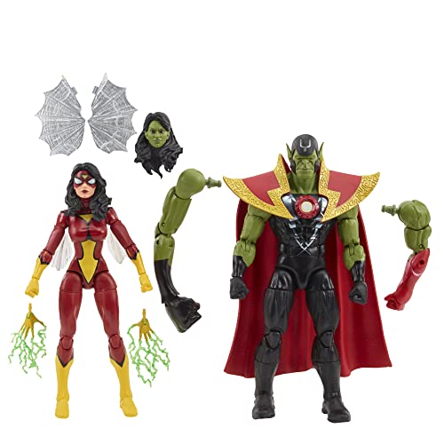 Marvel Hasbro Legends Series Skrull Queen und Super-Skrull, Avengers 60th Anniversary, 15 cm große Action-Figuren zum Sammeln Marvel Hasbro Legends Series Skrull Queen und Super-Skrull, Avengers 60th Anniversary, 15 cm große Action-Figuren zum Sammeln von Marvel