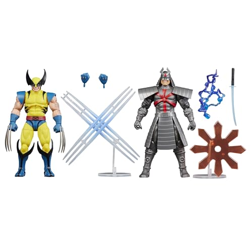 Marvel Legends Series Gamerverse Wolverine vs Marvel's Silver Samurai Action-Figuren zum Sammeln von Marvel
