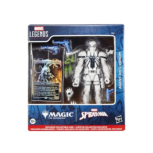 Marvel Legends Series Magic: The Gathering Agent Anti-Venom, Spider-Man Action-Figur Plus Exklusive Foil Sammelkarte von Marvel