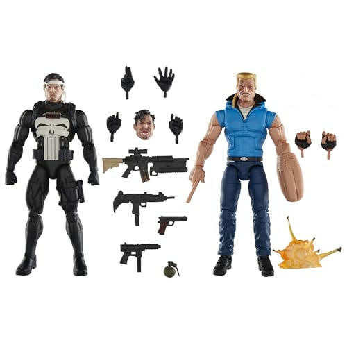Marvel Legends Series Punisher und Bushwacker, Comics Sammlerstück, 15,2 cm große Actionfiguren von Marvel