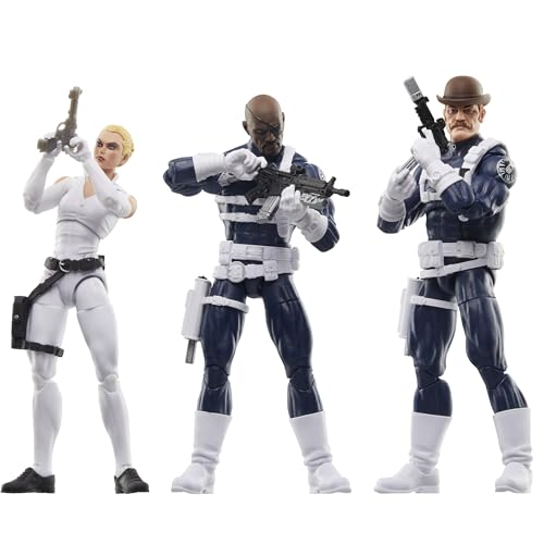 Marvel Legends Series S.H.I.E.L.D. Nick Fury Jr., Sharon Carter und Dum Dum Dugan Action-Figuren von Marvel