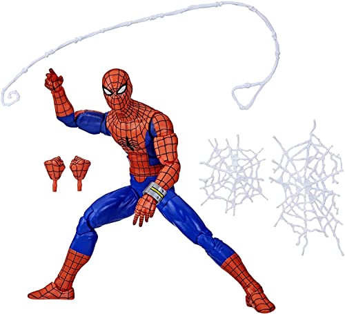 Hasbro Marvel Legends Series Spider-Man 60th Anniversary Japanese Spider-Man 15,2 cm Actionfiguren, 6 Zubehörteile, F3459, Mehrfarbig von SPIDER-MAN