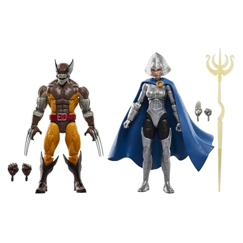 Marvel Legends Series – Wolverno und Lilandra Neramani – 50. Jahrestag – Doppelpack Sammelfiguren im Maßstab 15 cm von Marvel