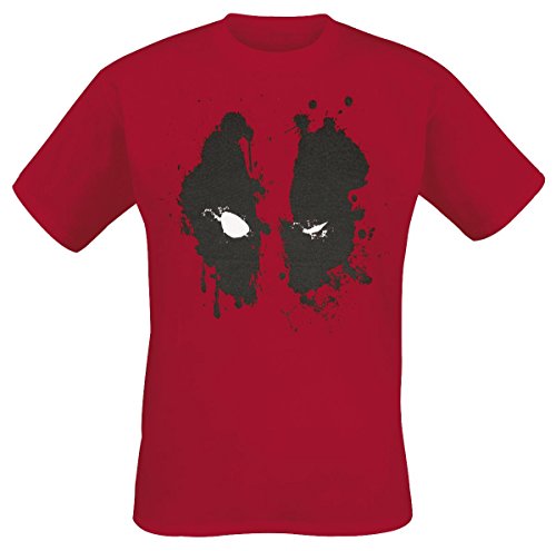 Marvel Mepoolxts007 Deadpool T-Shirt, Grafik, rot, S von Marvel