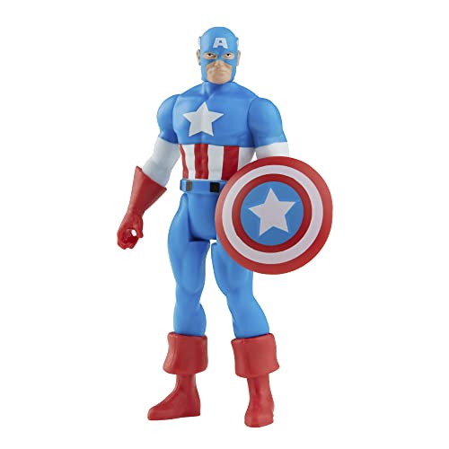Hasbro Marvel Legends Series 9,5 cm große Retro 375 Collection Captain America Action-Figur von Marvel