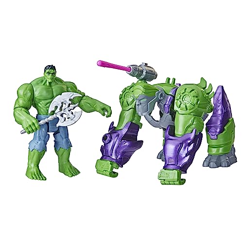 Marvel Mech Strike Mechasaurs, 11,4 cm Hulk mit Gamma Smasher Mechasaur Actionfiguren, Superhelden-Spielzeug für Kinder ab 4 Jahren, F6600 Marvel Mech Strike Mechasaurs, 11,4 cm Hulk mit Gamma Smasher Mechasaur Actionfiguren, Superhelden-Spielzeug für Kinder ab 4 Jahren, F6600 von Marvel