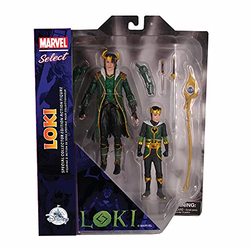 Marvel Select Diamond Loki with Kid Loki Special Collector Edition Action Figure Set von Marvel