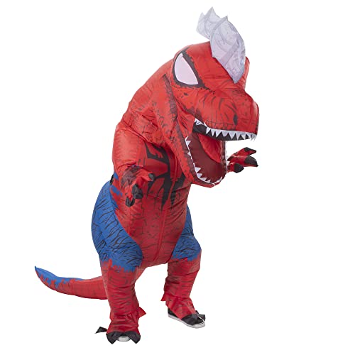 Marvel Spider-Rex aufblasbares Kostüm - aufblasbares Erwachsenenkostüm von Spider-Rex Dinosaurier mit Handschuhen von Marvel