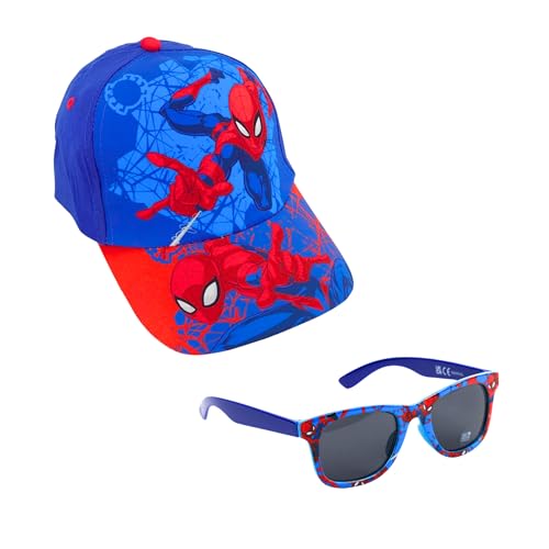 Marvel Spiderman Baseball Cap und Sonnenbrille für Jungen, UV-Schutz Sonnenbrille, Sommer Kinder Baseball Cap Marvel Spiderman Baseball Cap und Sonnenbrille für Jungen, UV-Schutz Sonnenbrille, Sommer Kinder Baseball Cap von Marvel