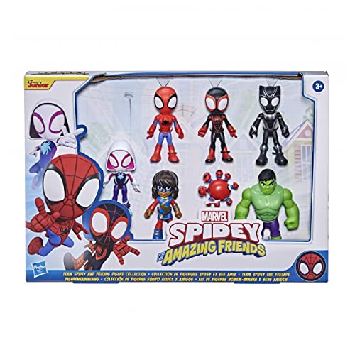 Marvel Spidey and His Amazing Friends Team Spidey and Friends Figur, 7 Stück von Marvel