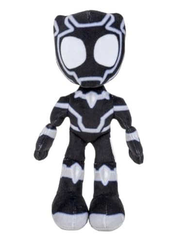 Marvel Spidey & His Amazing Friends Actionfiguren Superhelden + Bösewichte (Figur wählen) (Black Panther (20,3 cm Plüsch)) von Marvel