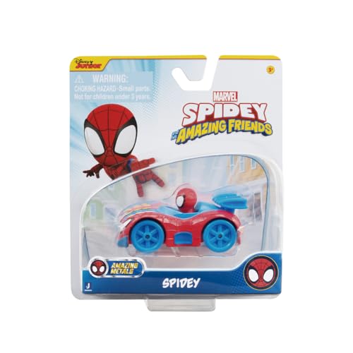 Spidey Auto aus Metall und Kunststoff, 8 cm, Freilauf und eingebaute Figur Spidey Auto aus Metall und Kunststoff, 8 cm, Freilauf und eingebaute Figur von Marvel