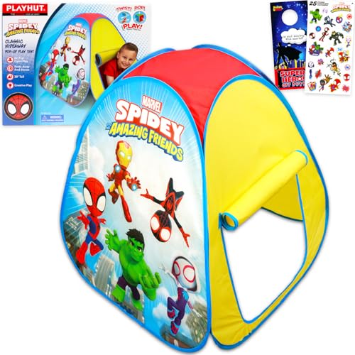 Spidey and Friends Pop-Up-Zelt für Kinder – Bündel mit Marvel Spielzelt für Jungen und Mädchen plus Aufkleber, mehr | Spidey und seine erstaunlichen Freunde Zelt für Kinder, Kleinkinder Spidey and Friends Pop-Up-Zelt für Kinder – Bündel mit Marvel Spielzelt für Jungen und Mädchen plus Aufkleber, mehr | Spidey und seine erstaunlichen Freunde Zelt für Kinder, Kleinkinder von Marvel