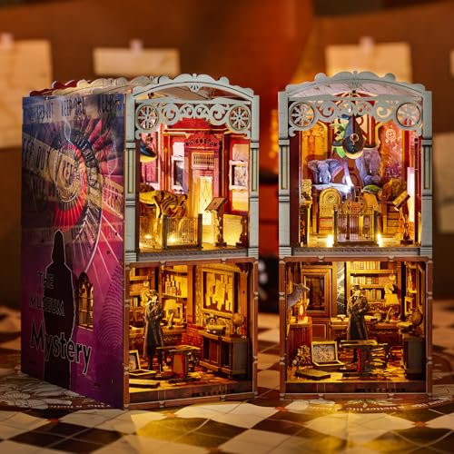 Book Nook Kits für Erwachsene, DIY Miniatur Haus Kits, 3D Holz Booknooks Puzzle, Bücherregal Deko Bücher, Buchstützen Puppenhaus, Weihnachten Geburtstag Geschenke für Frauen und Männer, Museum Book Nook Kits für Erwachsene, DIY Miniatur Haus Kits, 3D Holz Booknooks Puzzle, Bücherregal Deko Bücher, Buchstützen Puppenhaus, Weihnachten Geburtstag Geschenke für Frauen und Männer, Museum von Marycele