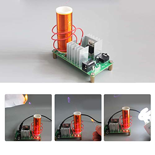 MasYosh Coil -Lautsprecher -Kit, Drahtloser Stromübertragungs -Arc -Musikplayer mit LED -Licht und Strobe -Röhrchen für -Wissenschaftsexperiment und Elektronisches Projekt von MasYosh