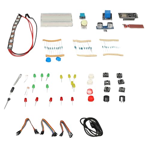 MasYosh IoT Starter Kit, WLAN -fähiger Entwicklungsscheibe mit Widerständen LED -Dioden -Tasten Potentiometer, für die Heimautomatisierung und -Lernen von MasYosh