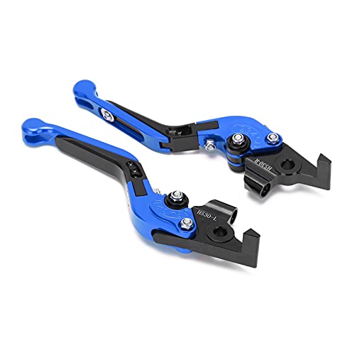 MasYosh Motorrad Einstellbare Bremskupplung Hebel CNC Aluminiumlegierung Ersatz für TMAX 530 2012–2019 (Blau) von MasYosh