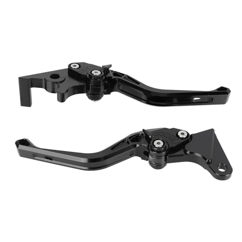 MasYosh Paar von Motorradbremsenkupplungshebeln CNC Aluminiumlegierung Einstellbarer Winkel Ergonomischer Bremsbär für CB350 HNESS GB350 (Schwarz) von MasYosh