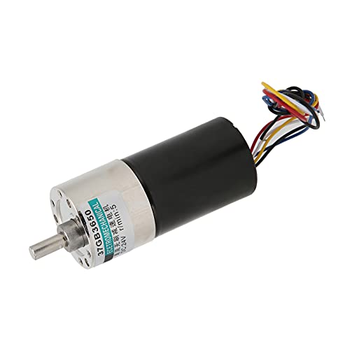 MasYosh Pinsel ohne Geschwindigkeitsreduzierer Motor Mini DC24V CW/CCW Ruhig für Mikromaschinen XD-37GB3650 (5rpm/min) von MasYosh