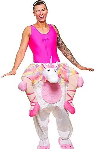 Einhorn-Kostüm, Maskottchen Einhorn Riding Einhorn (Erwachsenengröße) von MascottesAnimaux