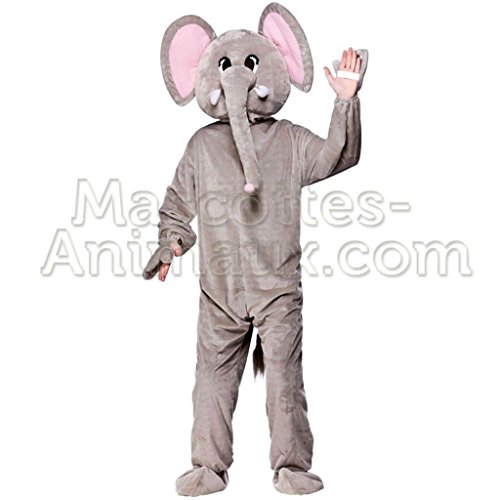 Kostüm und Maskottchen Elefant (Größe Erwachsene) von MascottesAnimaux
