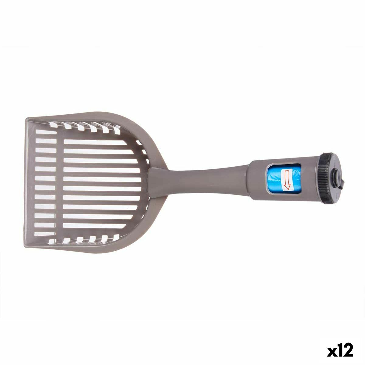 Pickup-Schaufel Mascow 324 Anthrazit Kunststoff 28 x 7 x 12,5 cm Haustiere Beutelspender (12 Stück) von Mascow