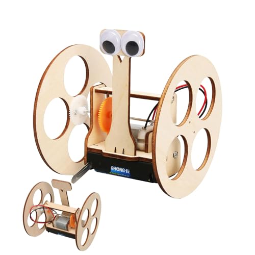 Maseyivi Roboter zum Bauen für Kinder, Roboterspielzeug für Kinder - Handgefertigtes wissenschaftliches Experimentierspielzeug für Kinder | Handgefertigtes Technologie-Roboter-Autospielzeug für von Maseyivi