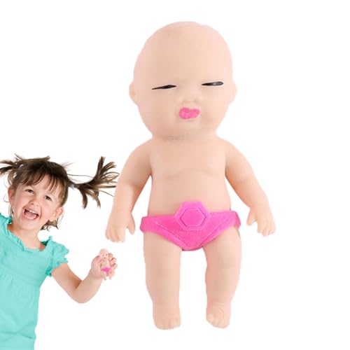 Stressabbau-Puppe | Realistische lustige lebensechte Babypuppe - Lustige sensorische Stressbälle, Quetschspielzeug, lustige Geschenke für Freunde, langsa steigendes Spielzeug Maseyivi von Maseyivi