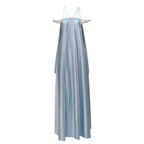 Masfrida Queen Padme Amidala Kostüm Damen blaues Nachthemd Queen Amidala Outfit Halloween Padme Kleid, Hell, blau, X-Small Masfrida Queen Padme Amidala Kostüm Damen blaues Nachthemd Queen Amidala Outfit Halloween Padme Kleid, Hell, blau, X-Small von Masfrida