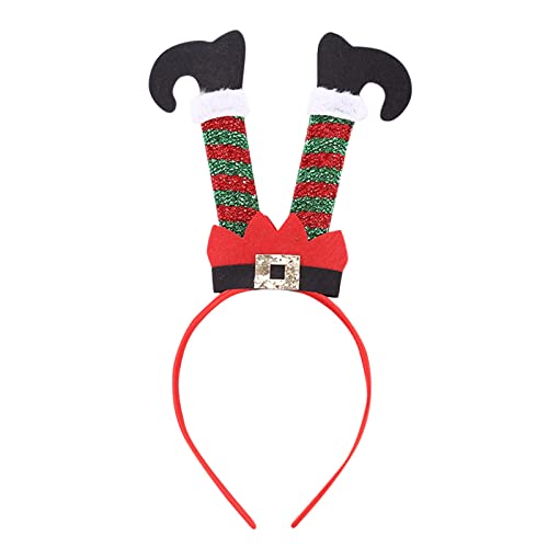 Mashaouyo Erwachsene für Kinder Party Band Weihnachten Weihnachten Haar Stirnband Haar Weihnachtsmann Zubehör Yoga Turban (Rot, Einheitsgröße) von Mashaouyo