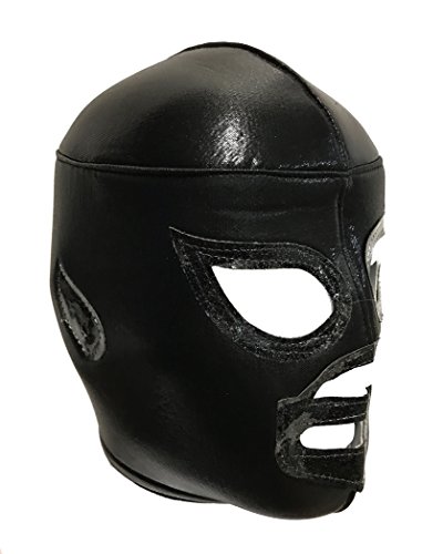 Mask Maniac Black Shadow Lucha Libre Wrestling-Maske für Erwachsene, Schwarz, Schaumstoff, Unisex, 1 Stück von Mask Maniac