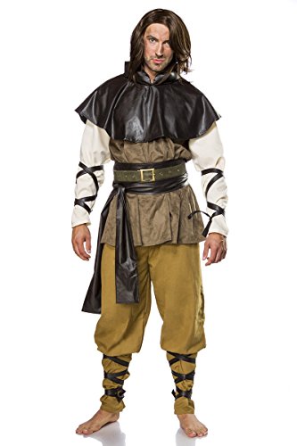 Mask Paradise 80085-165-024 80085-165-025 5 teiliges Mittelalter Herrenkostüm Kostüm Kostümset Komplett Medieval Man Komplettset Herren Karneval Fasching S, Braun/Weiß/Schwarz Mask Paradise 80085-165-024 80085-165-025 5 teiliges Mittelalter Herrenkostüm Kostüm Kostümset Komplett Medieval Man Komplettset Herren Karneval Fasching S, Braun/Weiß/Schwarz von Mask Paradise