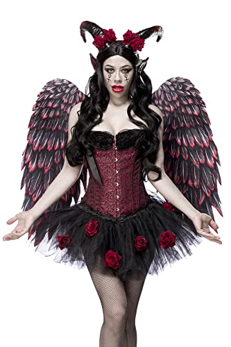 Mask Paradise Rose Devil (Komplettset) 2XL, Schwarz/Rot von Mask Paradise