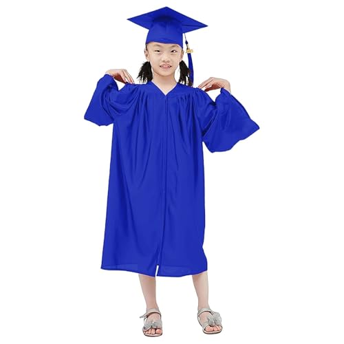 Maskjuwio -Toga-Abschlusskleid-Set -Kindergartenkostüme und -kappen Schulabschlusskostüme Crossdressing Mittelschulkostüme Crossdressing Kleidung Kleinkind (Blue, 6-7 Years) von Maskjuwio
