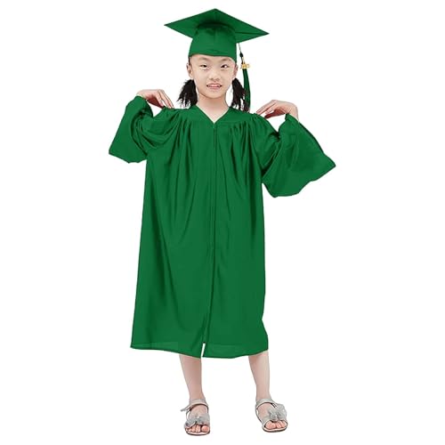 Maskjuwio -Toga-Abschlusskleid-Set -Kindergartenkostüme und -kappen Schulabschlusskostüme Crossdressing Mittelschulkostüme Crossdressing Kleidung Kleinkind (Green, 9-10 Years) von Maskjuwio