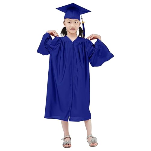 Maskjuwio -Toga-Abschlusskleid-Set -Kindergartenkostüme und -kappen Schulabschlusskostüme Crossdressing Mittelschulkostüme Crossdressing Kleidung Kleinkind (Navy, 7-8 Years) von Maskjuwio