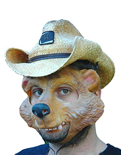 Bär Maske aus Latex - Tiermaske Herbert Honigbär - ideal für Halloween, Karneval & Motto-Party von Maskworld