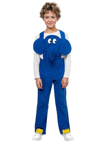 Die Sendung mit der Maus - Elefant Kostüm für Kinder - Kindergröße: 140 - blaue Latzhose für Karneval, Halloween & Motto-Party Die Sendung mit der Maus - Elefant Kostüm für Kinder - Kindergröße: 140 - blaue Latzhose für Karneval, Halloween & Motto-Party von Maskworld