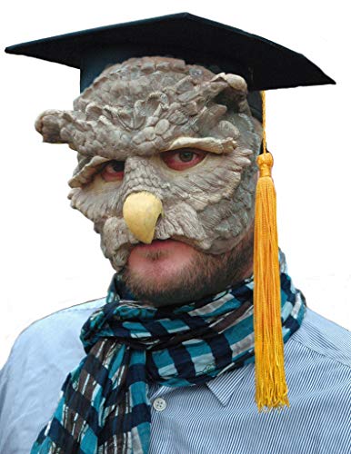 Eulen Maske aus Latex - Tiermaske Prof. Dr. Schleierohr - ideal für Halloween, Karneval & Motto-Party von Maskworld