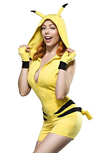Generique - Game-Kostüm für Damen Anime-Verkleidung gelb-schwarz L (40) von Maskworld